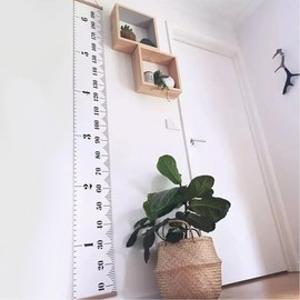 Baby Height Growth Chart Height Chart for Children Wall Hanging Growth Chart with Hanging Hook Measuring Ruler for Kids Height Ruler Wall Sticker Ruler Growth Height Measurement Sticker 7.9 x 79 inch