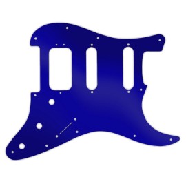 wd Pickguard For Fender American Deluxe Stratocaster Blue Mirror