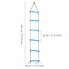 Outdoor Plastic SiX section Children Kids Rope Climbing Ladder Toy