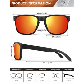 KALIYADI Mens Sun-Glasses Polarized Sunglasses-Men: Classic Sunglasses with UV400 Protection for Fishing Golf Driving