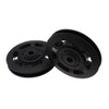 Pair of 95mm Universal Wearproof Black Bearing Pulley Wheel Cable