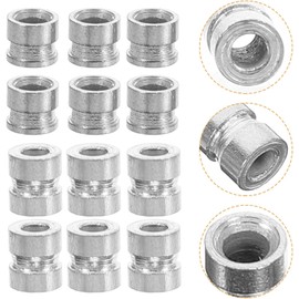 minkissy 20 Cuentas de Cuerda de Guitarra Folk de Metal Plata, Fáciles de Instalar y Antideslizantes, Accesorios para Puente de Guitarra Acústica