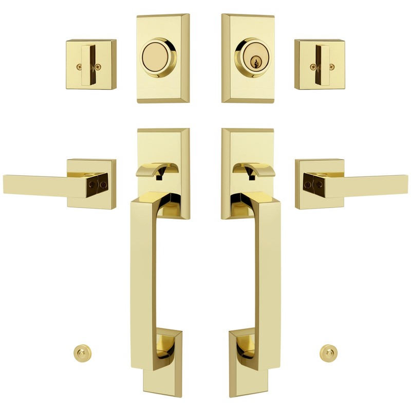 LOQRON Double Front Door Lock Set, Keyed Entry Front Door