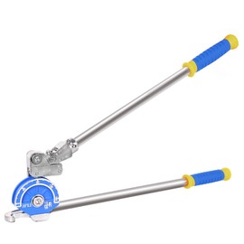 Insvrecho 3/8 Inch Heavy Duty Tube Bender - Professional Aluminum Alloy Tubing Tool for Brake Lines, Fuel Lines, Plumbing - Precision Manual Pipe Bending Kit with Angle Guide
