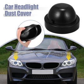 X AUTOHAUX Headlight Dust Cover 100mm Rubber Housing Seal Cap for HID LED 4pcs
