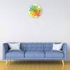 GRAVURZEILE Splash Love Wooden Wall Clock, 100% Silent, No Ticking,