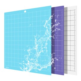 Prime Vinyl Cutting Mat for Silhouette Cameo 4/3/2/1-3 Pieces - 30.5 x 30.5 cm, Non-Slip Cutting Mat, Standard Handle, Light Handle, Strong Grip, Cutting Mat Set