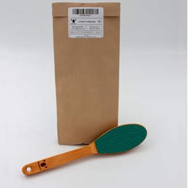 QUOALA® Pedicure File - FSC Certified Beech Wood, Angled Handle, Sanding Pads (100/150 Grit), Effectively Remove Calluses & Sustainably Care - Made in Germany, Kraft Paper Packed