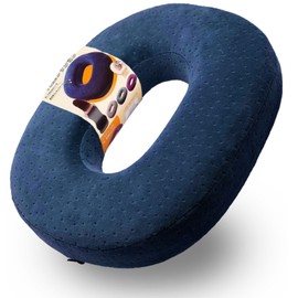 【Recommended by Active Midwives】Round Seat Cushion Postpartum Hemorrhoid Cushion Donut Cushion High Resilience Maternity Navy