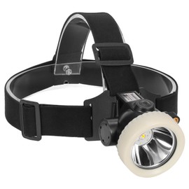 Yongkist Mining Headlight Coon Hunting Light Mining Lights Rechargeable Mining Cap Lamp Flashlight 7 LEDs Explosion Proof Hard Hat BK3000 for Hunting Fishing Hiking (White)