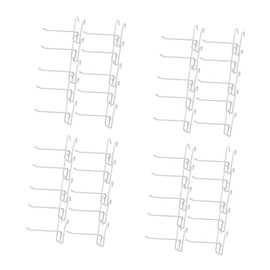 Tofficu 4sets Practical Iron Hooks for Household Grid Wall Display Durable Multi Use Hangers for Organizing Space Lightweight and Sturdy Design for Home and Everyday Use 10pcs*4