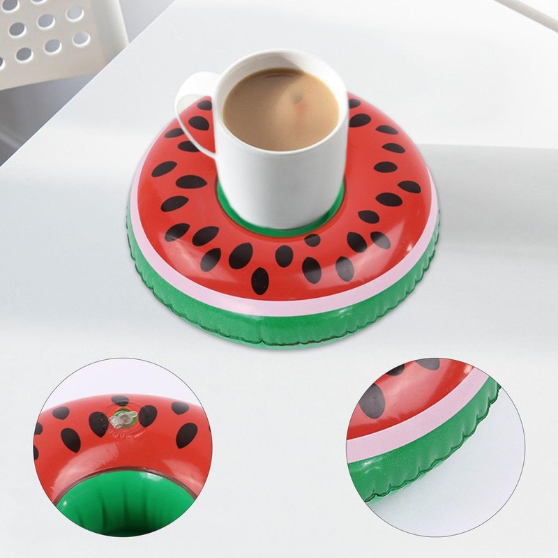 CHROMACRAFT Pack of 9 Summer Inflatable Coasters, Creative Coasters, Floating