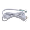B&P Lamp® White 18/3 SVT Cord Set, 15 Feet Long