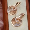 boutique Spectacular Unique Micro Pave Round Drop Earrings
