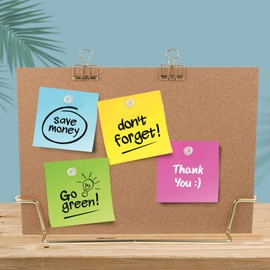 Ciieeo Tablero De Corcho Para Notas Con Marco Pizarrón De Mensajes Para Oficina Y Hogar Tablero De Memoria Portátil Para Adultos