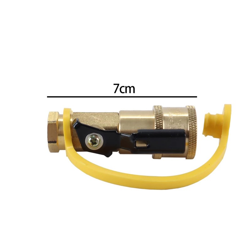 DUZEPA 7-Piece RV Propane Quick Connect Adapter Kit With Shutoff