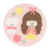 Sunstar Stationery mizutama S8346895 Can Badge Embroidered, Pink