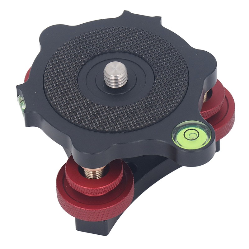 Tripod Head Leveling Base Camera Leveler Aluminum Alloy 3/8 Inch