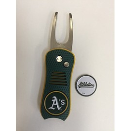 Oakland A's Switchblade Divot Tool, Bonus Marker, New