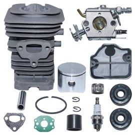 For Husqvarna Bore 40nm Cylinder Piston Carburetor Kit For Husqvarna 142 141 137 136 Chainsaw