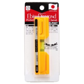 EBISU Pocket Level ED-POKY Water Line Level Yellow