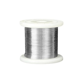HugeDE 100m 0.4mm Stainless Steel Craft Wire Jewelry Wrapping Wire Thin Bendable Wire Bracelet Making Wire Crafting Beading Wire Bead Stringing Wire
