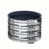 Flexible pipe Coupling with Stainless Steel Clamps.Pipe Connector for PVC