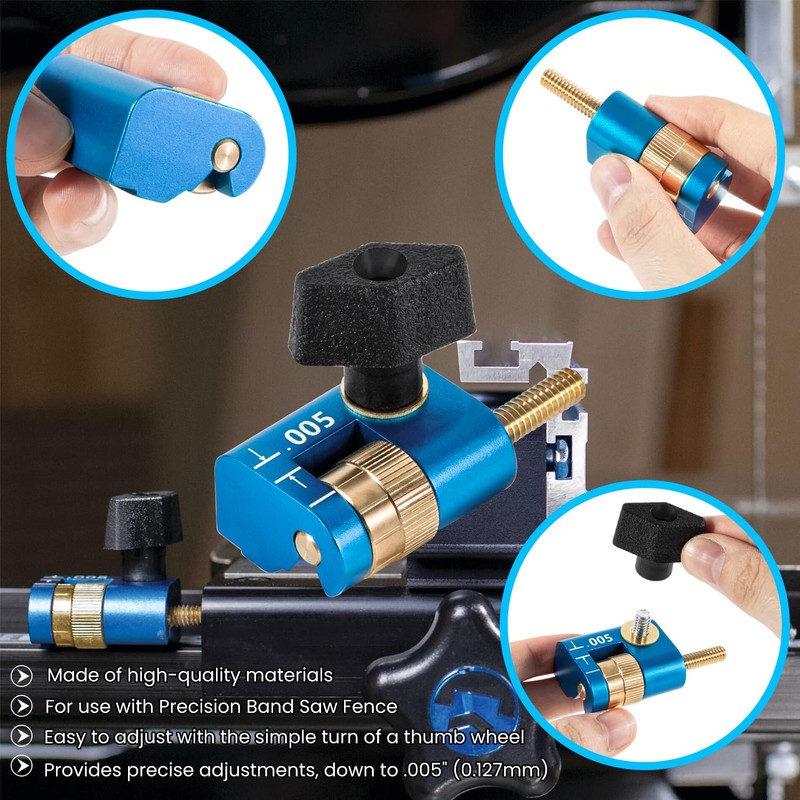 KMS7215 Micro-Adjuster Compatible with Band Saw and Router Table Fences