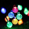 EONLYX Solar Crystal Ball String Lights, 20ft 30 LED Crystal