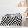 LOMAO Throw Blankets Flannel Blanket with Checkerboard Grid Pattern Soft