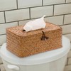 BTSKY Household Rectangular Seagrass Facial Tissue Box - Decorative Woven