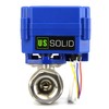U.S. Solid Electric Ball Valve, 12V AC/DC (9-24V AC/DC) Electric