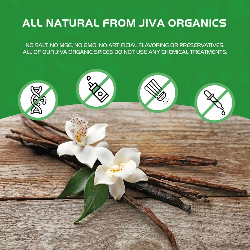 Jiva Organic Vanilla Beans 25 Count Large – Premium Grade