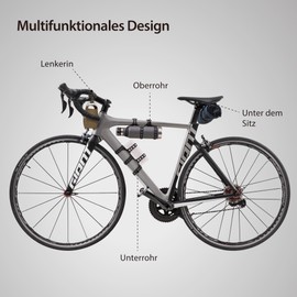 BONE Universal Bicycle Frame Strap Bicycle Frame Bag for Water Bottle, Raincoat, Equipment, Speaker, Bicycle Accessory Strap for Mountain Bike, Road Bike, Camping Accessories
