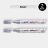 TFIVE Silver Permanent Paint Marker Pens - 2 Count Oil
