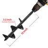 VASGOR 12" x 3.2" Solid Shaft Auger Drill Bit for