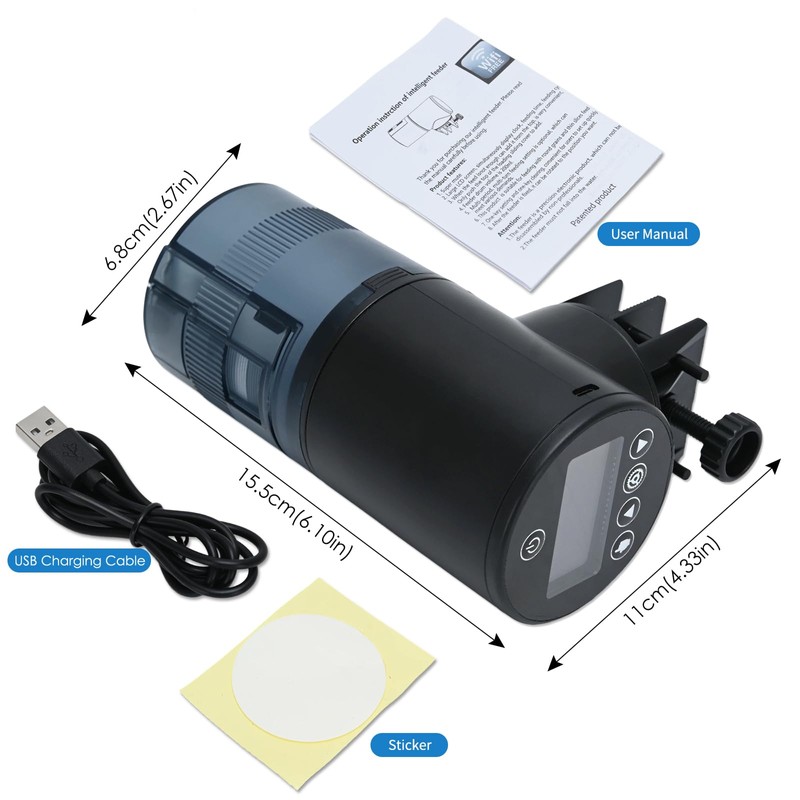 Aquarium WIFI Automatic Fish Feeder - Fish tank automatic timer