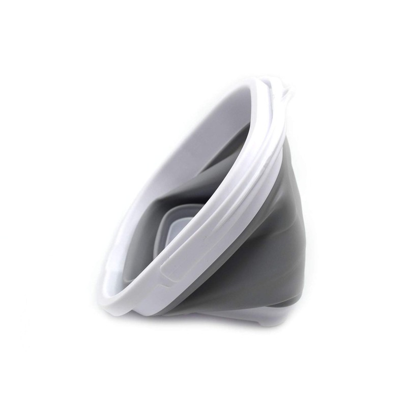 SAMMART Set of 2-2.6L Super Mini Sqare Collapsible Plastic Bucket