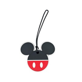 7STAR Mick White Outline Luggage Tag – Durable PVC Identification Labels for Travel Ease