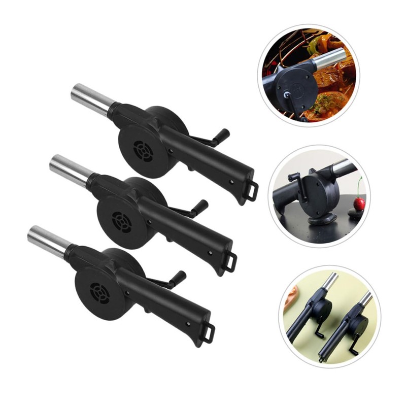 Mipcase 4PCS Hand Cranked BBQ Blower Portable Outdoor Air Fire