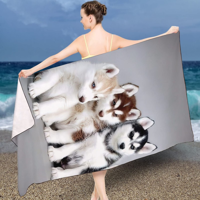 Zomer Beach Towel Large 90 x 180 cm Quick-Drying Microfibre