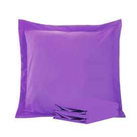 NTBAY 26x26 Euro Sham Covers - 2 Pack Brushed Microfiber 26x26 Pillow Covers - Soft, Wrinkle-Free, Fade-Resistant, Stain-Resistant, Euro Shams, Square Pillow Shams, Purple