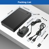 Gbformat 3.5 Hard Drive Enclosure, USB C/USB 3.0 SATA HDD