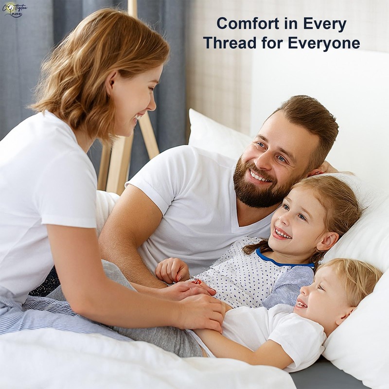 Cottington Lane Split California King Fitted Sheets for Adjustable Beds,