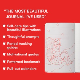 Asan Self-Care Journal | Empowering Illustrations and Prompts | Mood & Energy Tracker | Nutrition & Exercise Tips | 200 Pages Ruled Notebook | Undated | A5 Hardcover | Calendars Included