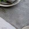 Linen & Cotton Luxury Hemstitched Table Runner SCANDI, 100% Linen