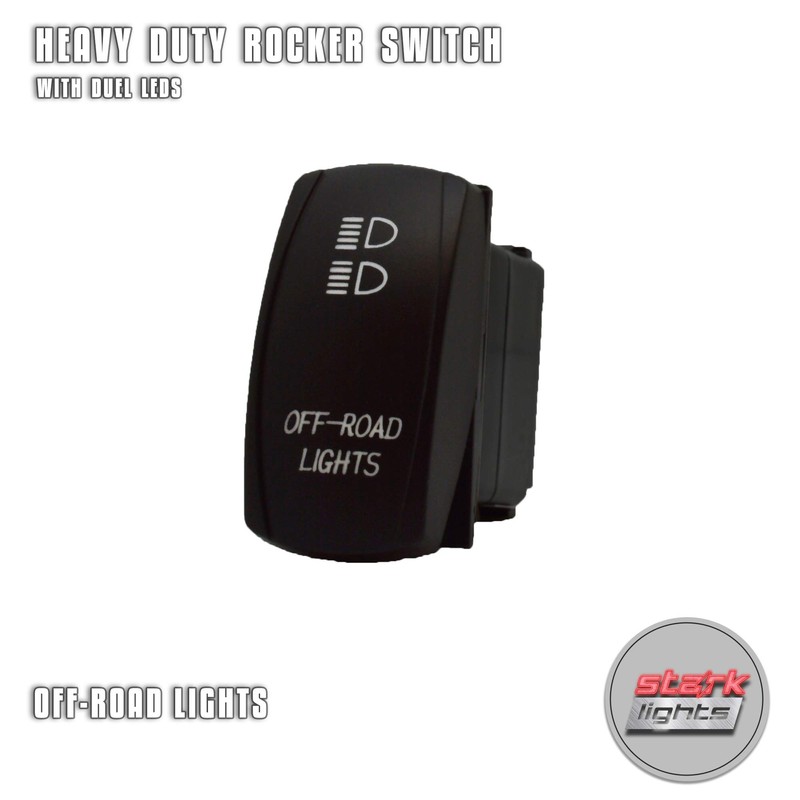 Off Road Lights - Blue - Laser Etched Toggle Switch