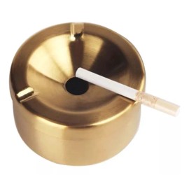 Luxury Set 2 Ceniceros Acero Inoxidable De Mesa Deposito De Cigarro