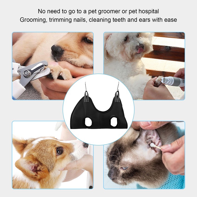 Dog Grooming Hammock Set Breathable Safe Restraint Bag Pet Grooming