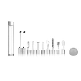 JnTech 10個セット 耳かき カメラ 用 高級パーツ （すべての3.5 mmレンズの耳掃除スコープに適用されます。）耳掃除 スコープ 付属品 老人 大人 子供 に適用 耳かきスコープの耳スプーン みみかき カメラ 3.5 mm に適用 収納ケース付き